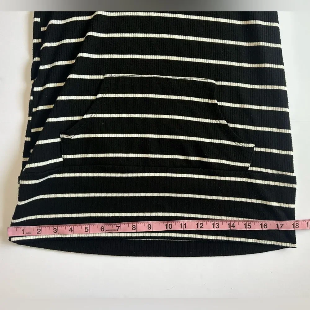 Bellamie Striped Hoodie Tunic Top – Size S